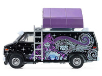 1978 GMC Vandura Custom Van Black with Wizard Graphics and White Top with Camp'otel Cartop Sleeper Tent "The Great Outdoors" Series 4 1/64 Diecast Model Car by Greenlight