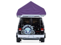 1978 GMC Vandura Custom Van Black with Wizard Graphics and White Top with Camp'otel Cartop Sleeper Tent "The Great Outdoors" Series 4 1/64 Diecast Model Car by Greenlight
