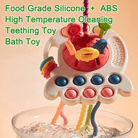 Baby's Funny Finger Puff Toy Can Be Pressed