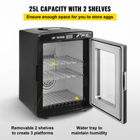 Black Reptile Incubator 25L Scientific Lab Incubator Digital Incubator Cooling And Heating 5-42°C Reptile Egg Incubator 