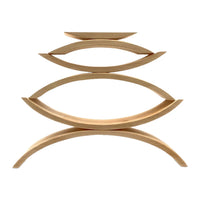 6 Pcs Wooden Bridge Stacking Building Blocks – Natural Wood - BIG FRENCHIES