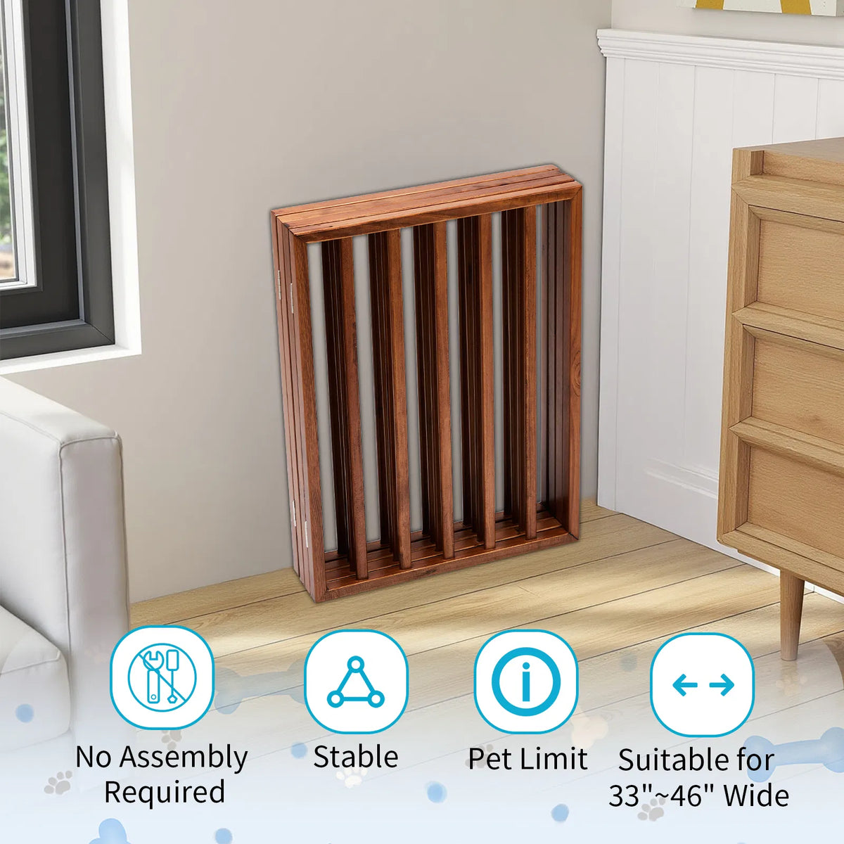 The Wooden Dog Fence Brown