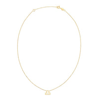 14K Yellow Gold Libra Necklace