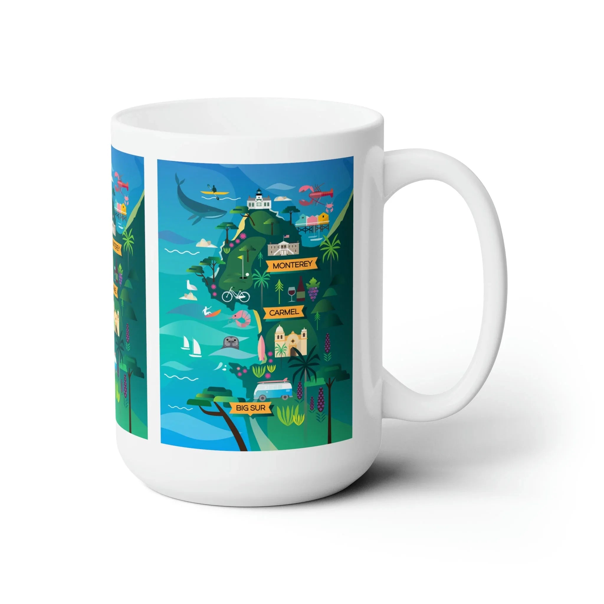 Monterey + Carmel Ceramic Mug 11oz or 15oz - BIG FRENCHIES