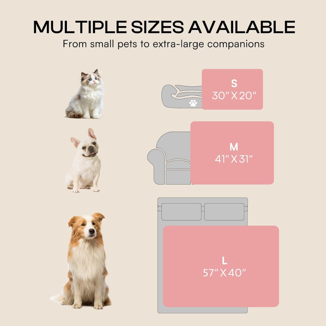 Small Dog Blanket Washable Pet Bed Cover Soft Fluffy Puppy Blanket With Premium Fleece 300GSM Cozy Calming Cat Blankets 