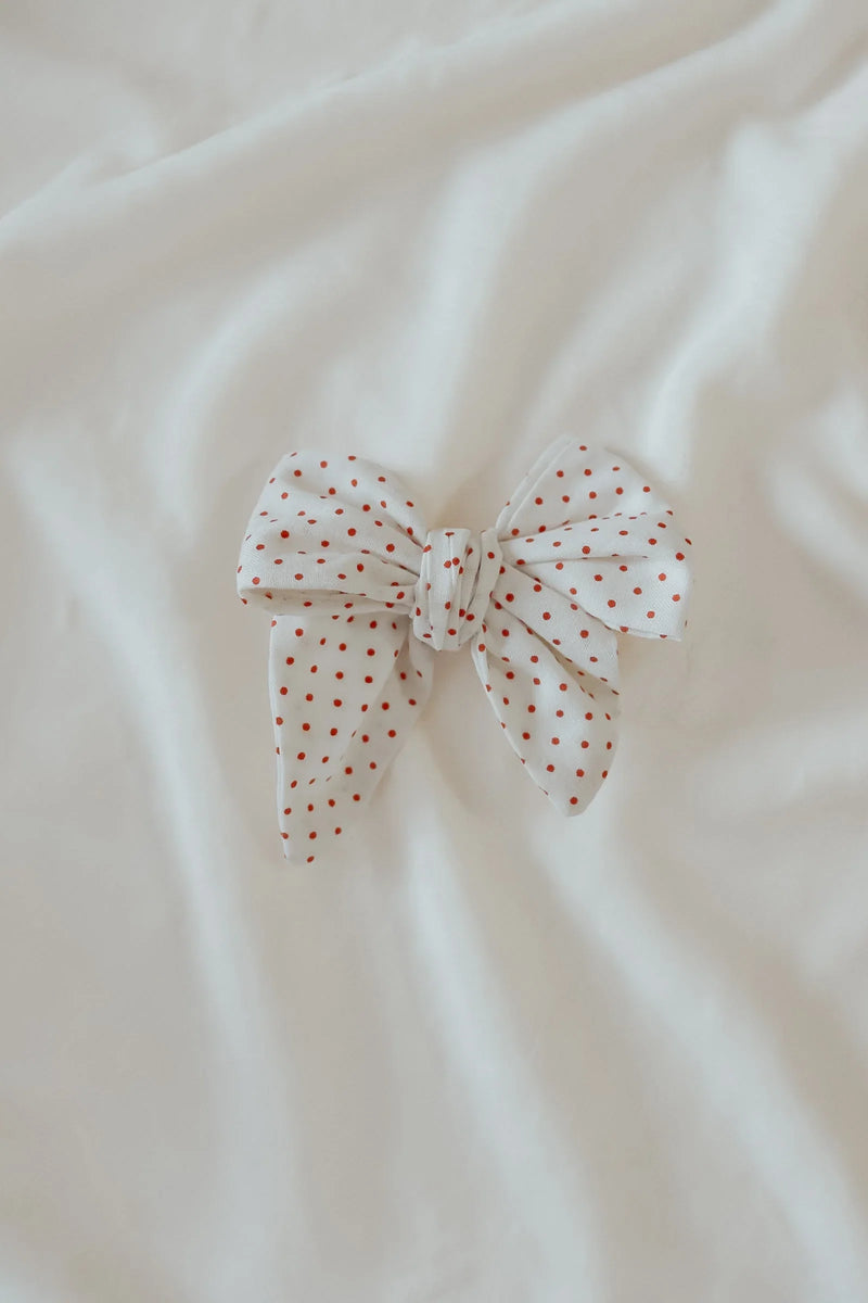 Ruby Bow Clips - BIG FRENCHIES