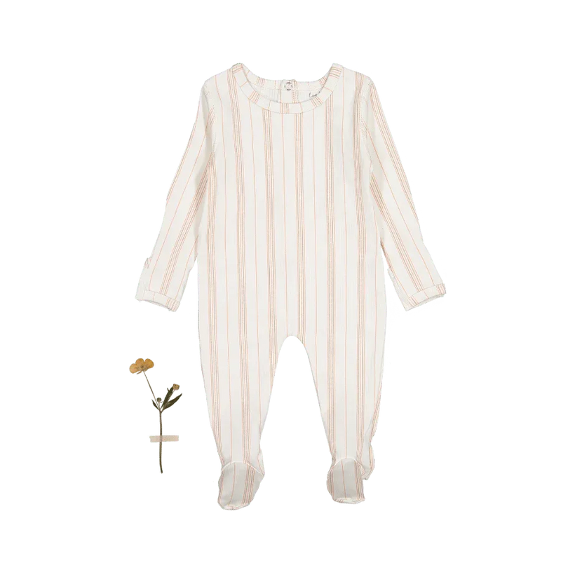 The Printed Romper - Rose Stripe - BIG FRENCHIES