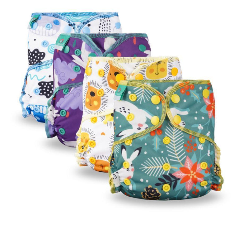 Baby Cloth Diaper Reusable Heavy Wetter Hybrid Waterproof Bamboo Washable Baby Nappy Diapers For Girls and Boys Baby - BIG FRENCHIES