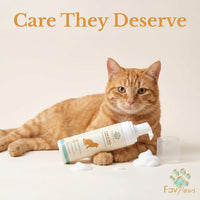 Cat Grooming Kit with Waterless Shampoo, Itch Spray & Scratcher