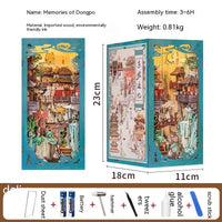 Dongpo Zhiyi Diy Wooden 3d Stereo Hand-assembled Book Stand Model Building Toy