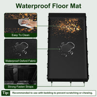 47x24x12IN Guinea Pig Cage Small Animal Playpen DIY Metal Pet Enclosure With 20 Panels Waterproof Floor Mat For Hedgehog