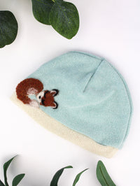 Sleeping Fox Cashmere Hat - Newborn - BIG FRENCHIES