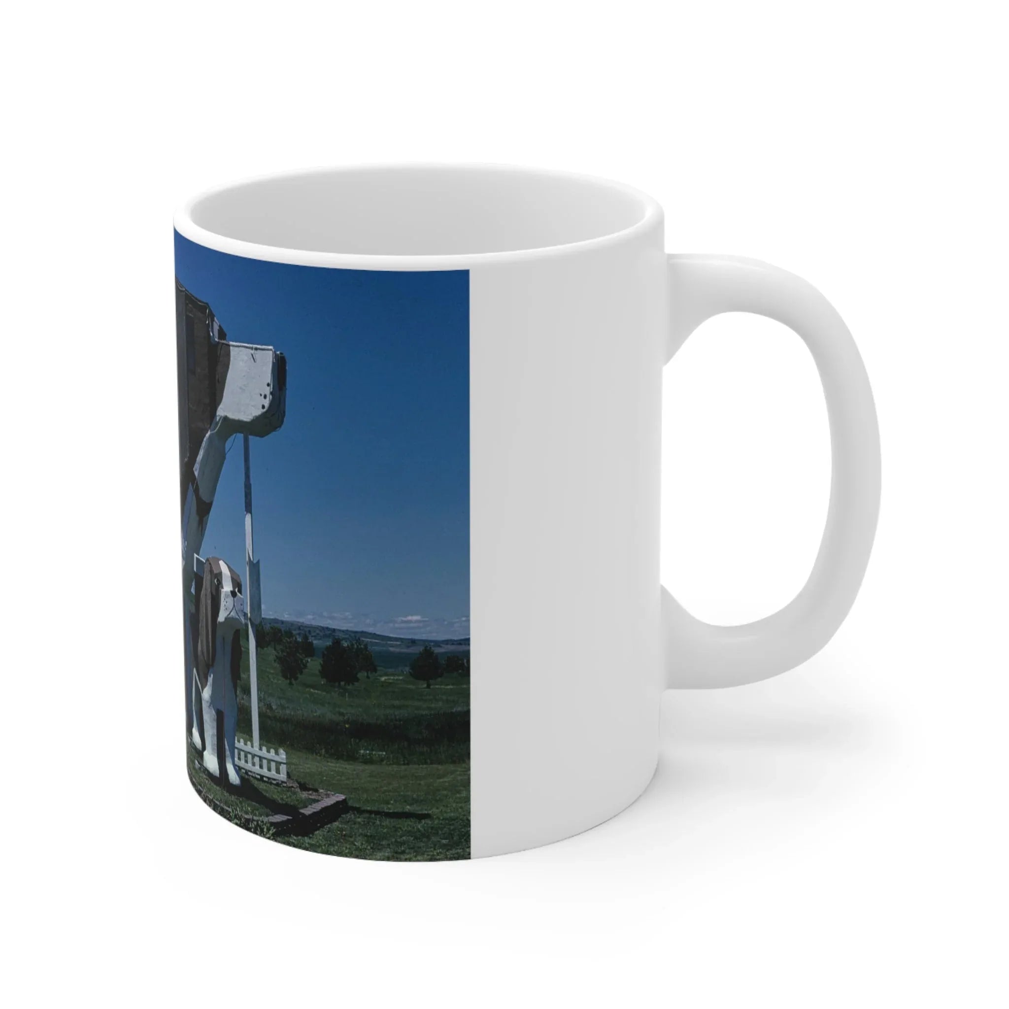 ROADSIDE MUGS - Dog Park Ceramic Mug 11oz - BIG FRENCHIES