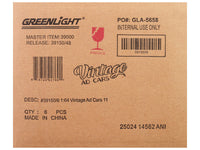 "Vintage Ad Cars" Series 11 Set of 6 pieces 1/64 Diecast Model Cars by Greenlight