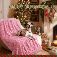 Small Dog Blanket Washable Pet Bed Cover Soft Fluffy Puppy Blanket With Premium Fleece 300GSM Cozy Calming Cat Blankets 