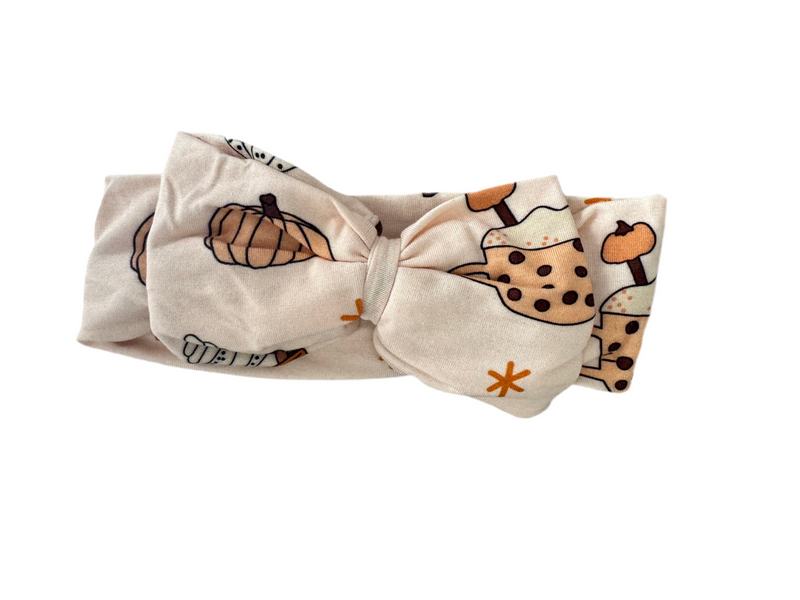 Pumpkin Spice (Bow Headband) - BIG FRENCHIES