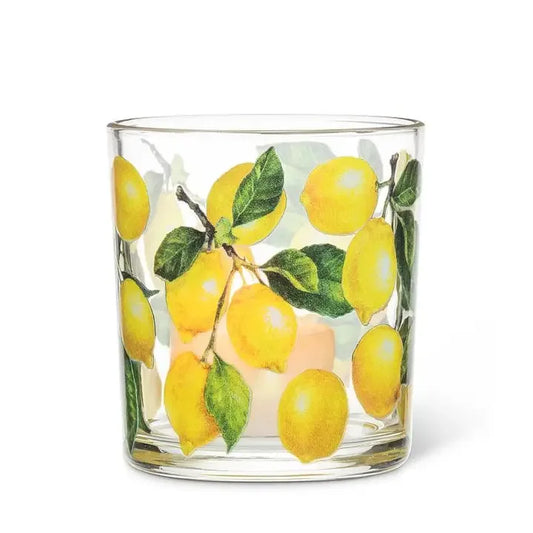 Lemon Votive 3 inch Glass Candle Holder - BIG FRENCHIES