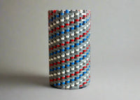 Patriotic Modular Vase – Built with LEGO®-Compatible Bricks - BIG FRENCHIES