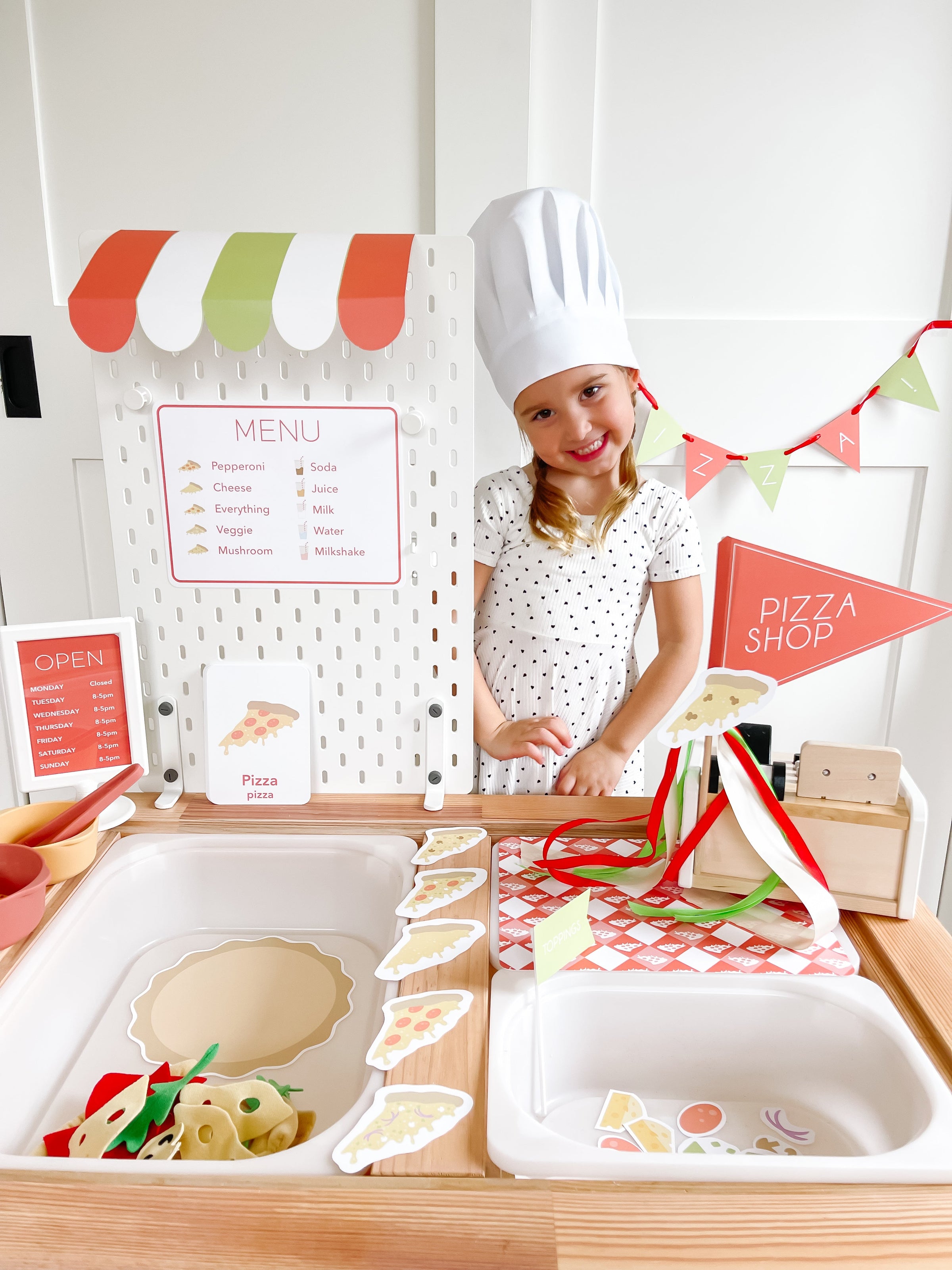 Pizza Shop Printable Dramatic Play Kit