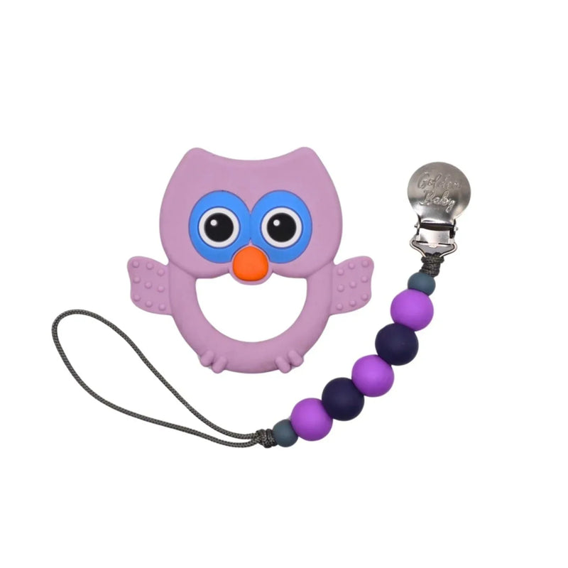 Owl Teether Set // Purple - BIG FRENCHIES