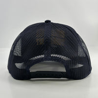 SMELLS LIKE TEEN SPIRIT NIRVANA NAVY MESH TRUCKER SNAPBACK CAP HAT CUSTOM EMBROIDERED