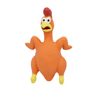 Pet Dog Toy Squeaky Chicken Latex Chew-Resistant for Large and Medium Dogs Boredom Relief Sound-Making Toy for Puppies