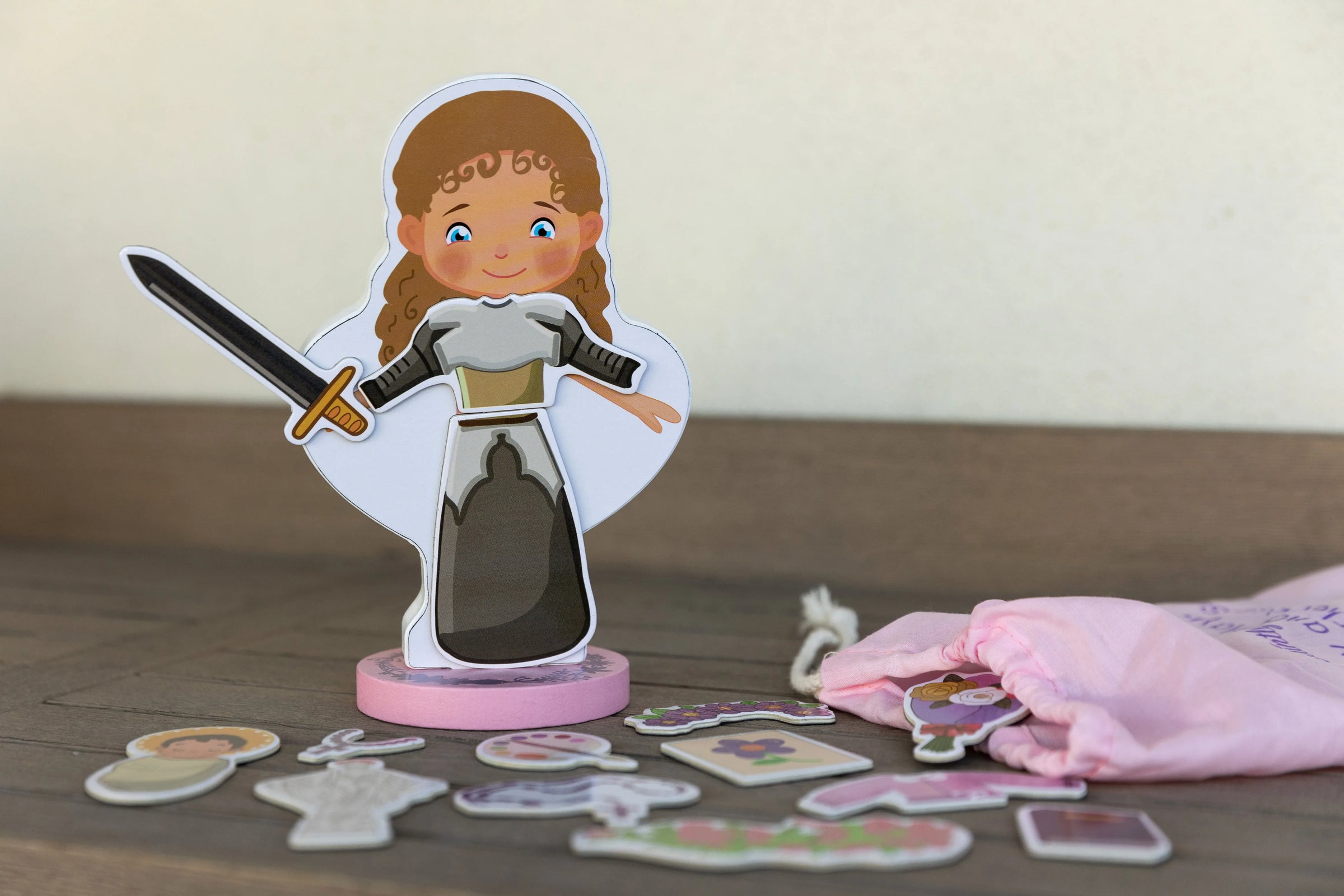 My Saint Thérèse, A magnetic wooden dress-up doll set - BIG FRENCHIES