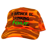 I’d Rather Be Drinking Four Loko Hat Custom Embroidered