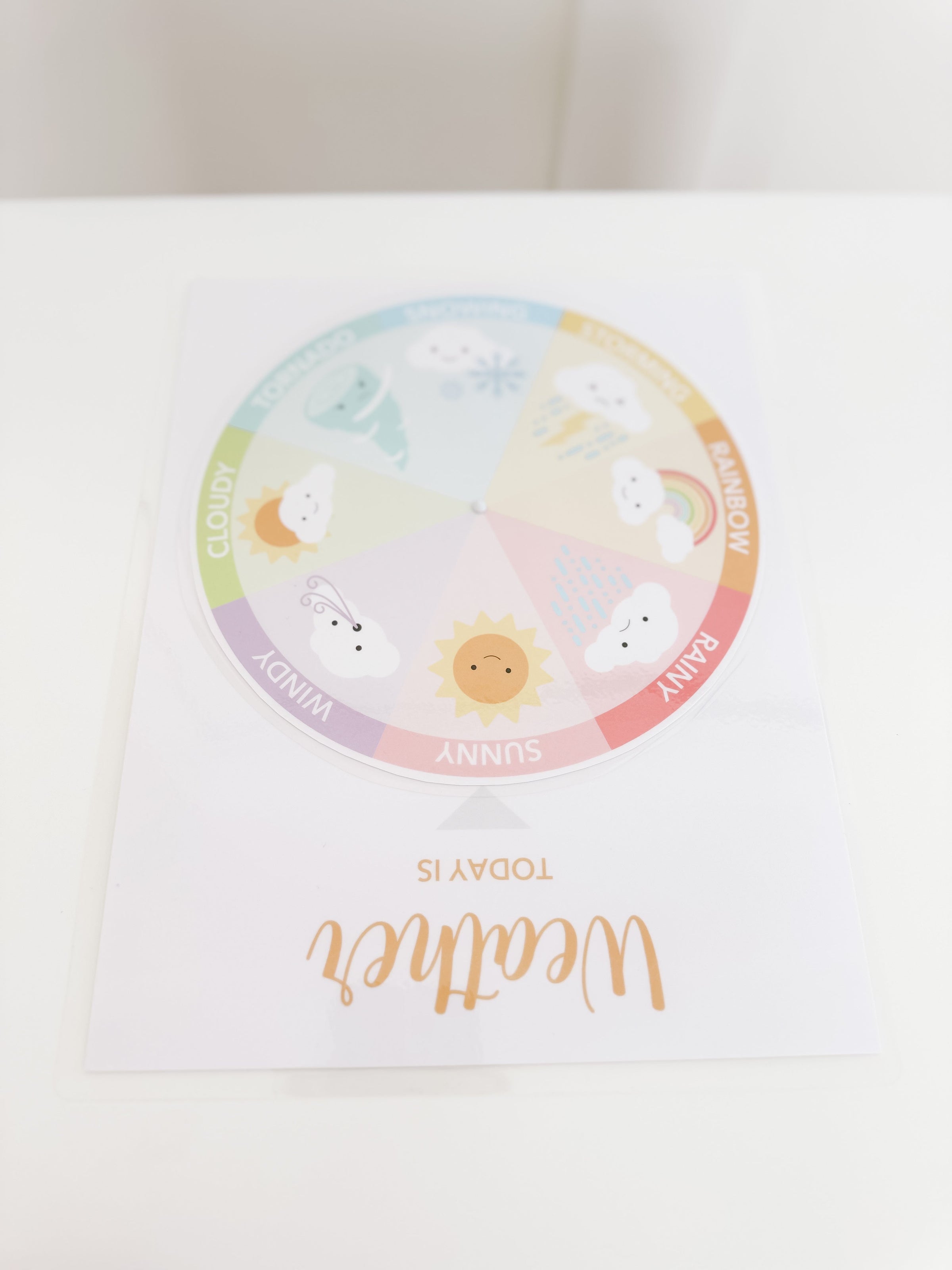 Learning Wheel Spinner Printable Dramatic Play