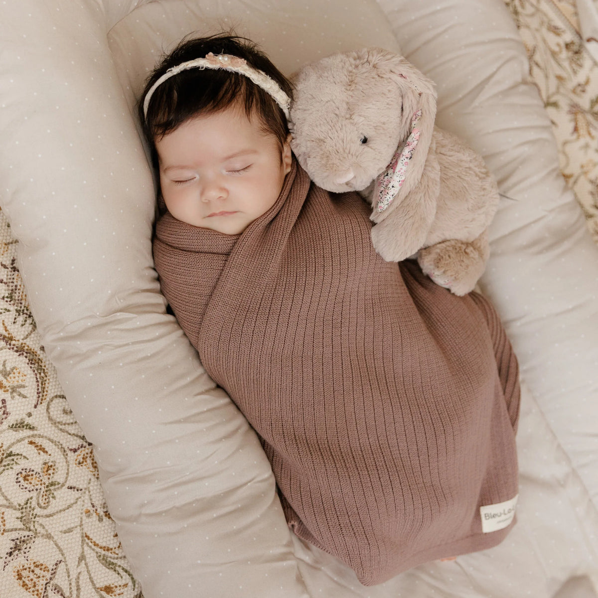 Organic Ribbed Knit Cotton Baby Blanket - BIG FRENCHIES