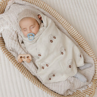 Whimsy Collection - Luxury 100% Cotton Knit Swaddle Baby Blanket