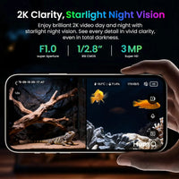 3MP 2K Aquarium & Terrarium Pet Camera w/ Night Vision & Smart Alerts - BIG FRENCHIES