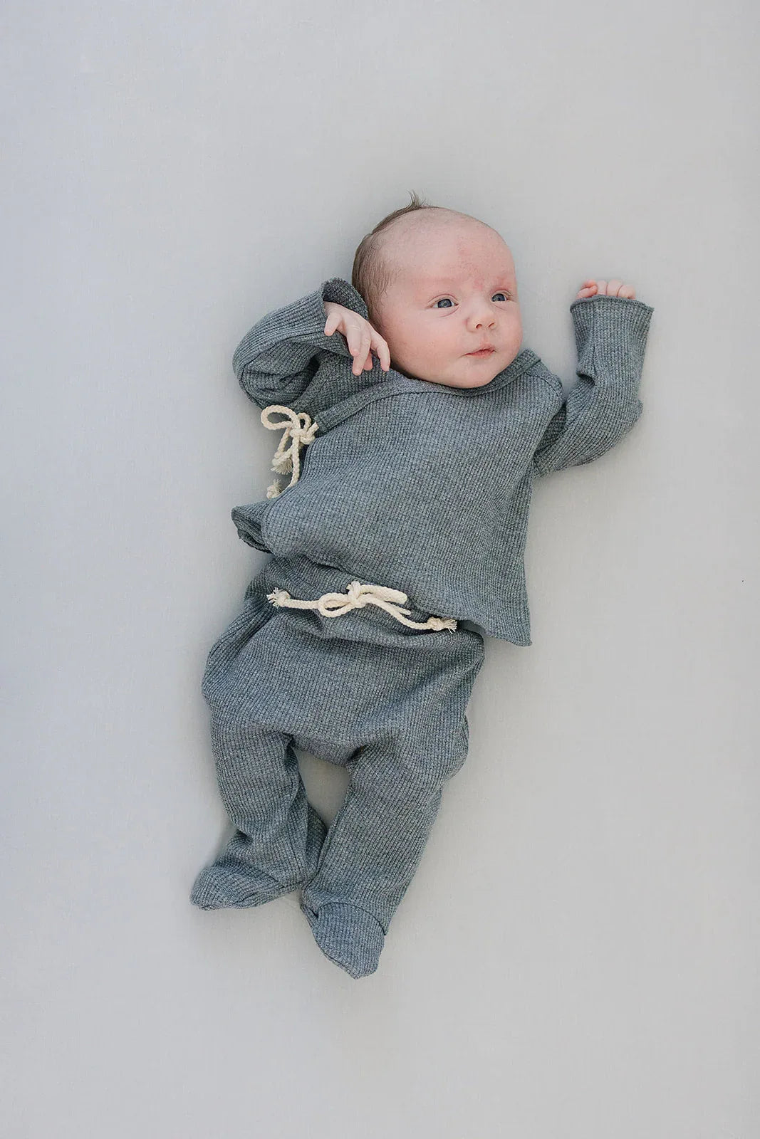 Stone Bamboo Stretch Crib Sheet - BIG FRENCHIES