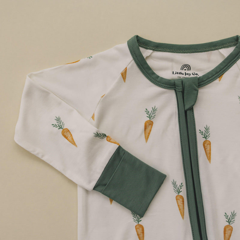 Keep Calm and Carrot On Bamboo Zippy Romper - BIG FRENCHIES