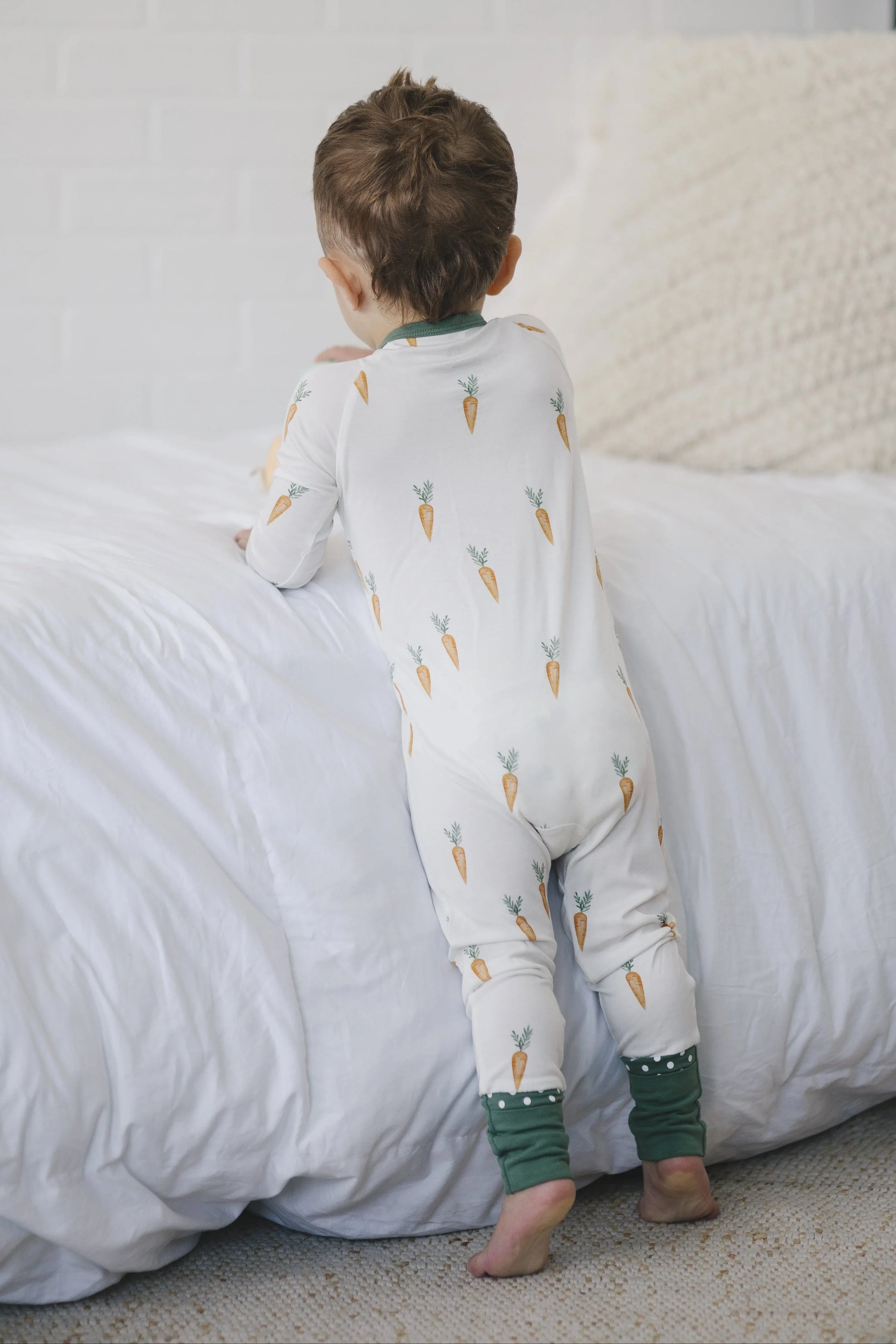 Keep Calm and Carrot On Bamboo Zippy Romper - BIG FRENCHIES