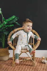 Keep Calm and Carrot On Bamboo Zippy Romper - BIG FRENCHIES