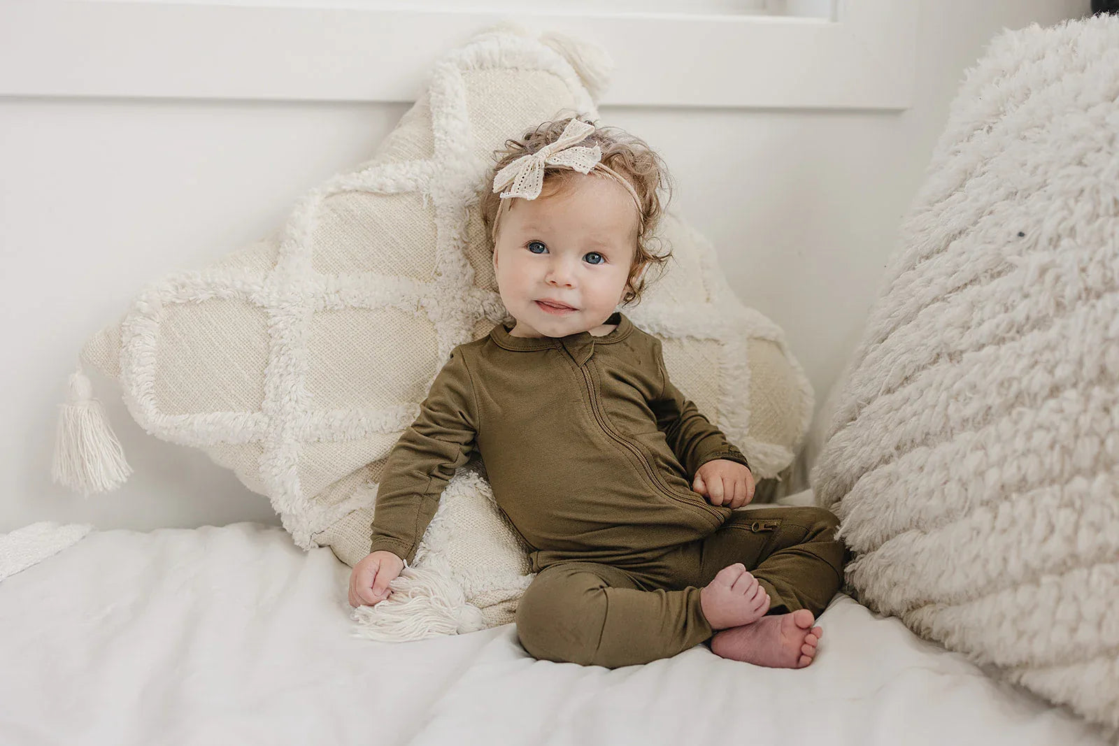 Solid Bamboo Zippy Pajamas - more colors - BIG FRENCHIES