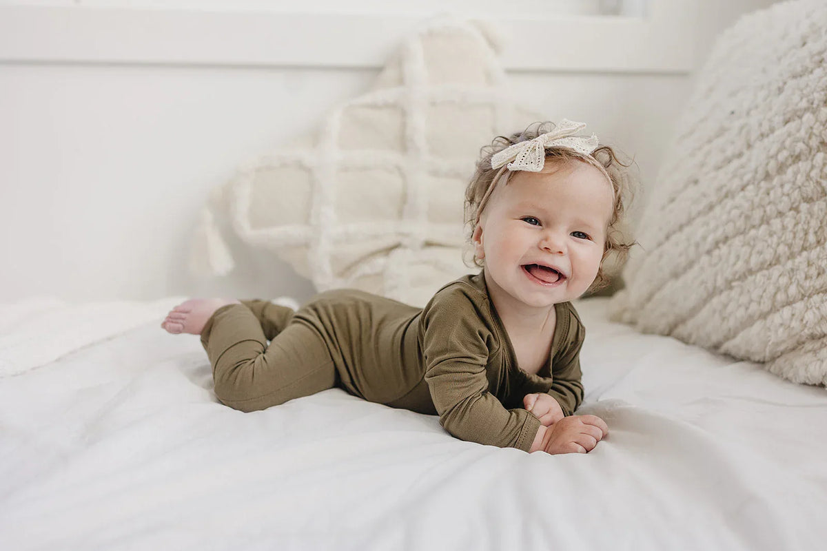 Solid Bamboo Zippy Pajamas - more colors - BIG FRENCHIES