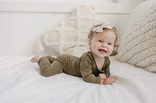 Solid Bamboo Zippy Pajamas - more colors - BIG FRENCHIES