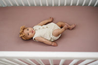 Dusty Rose Bamboo Stretch Crib Sheet - BIG FRENCHIES