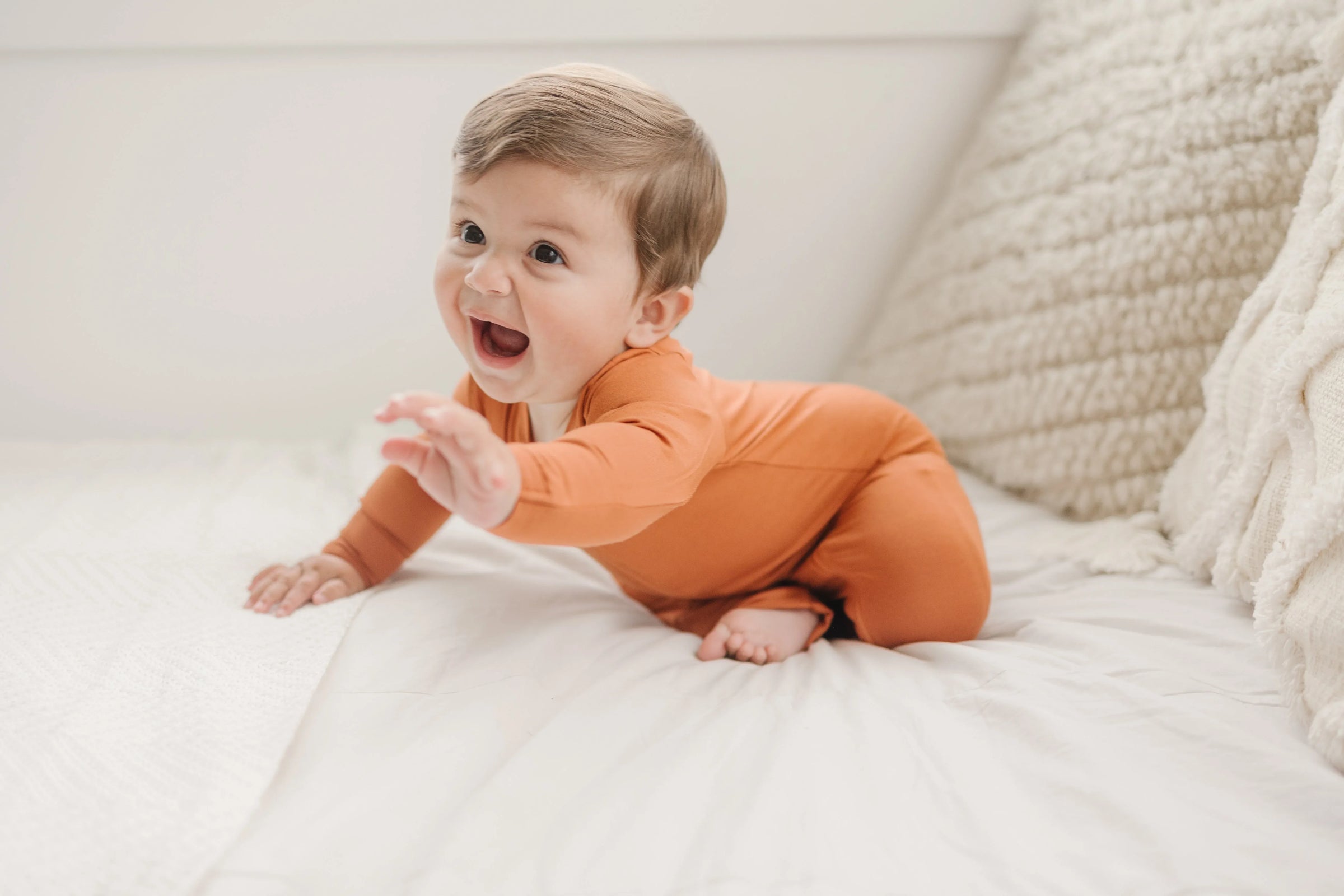 Solid Bamboo Zippy Pajamas - more colors - BIG FRENCHIES