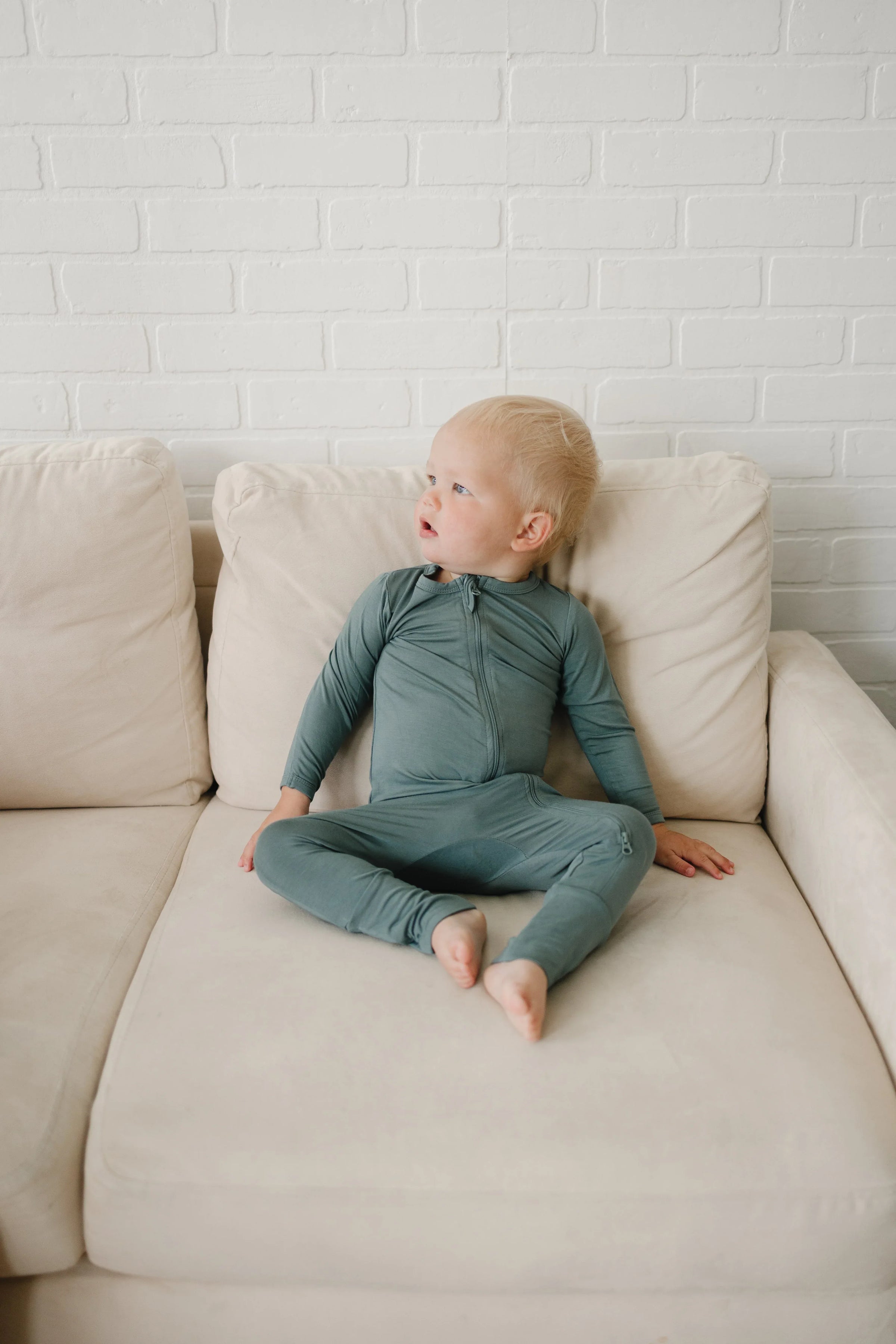 Solid Bamboo Zippy Pajamas - more colors - BIG FRENCHIES