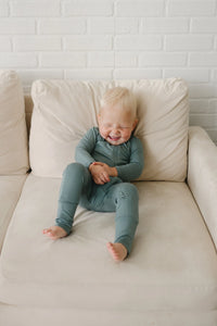 Solid Bamboo Zippy Pajamas - more colors - BIG FRENCHIES