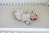 Oatmeal Bamboo Stretch Crib Sheet - BIG FRENCHIES