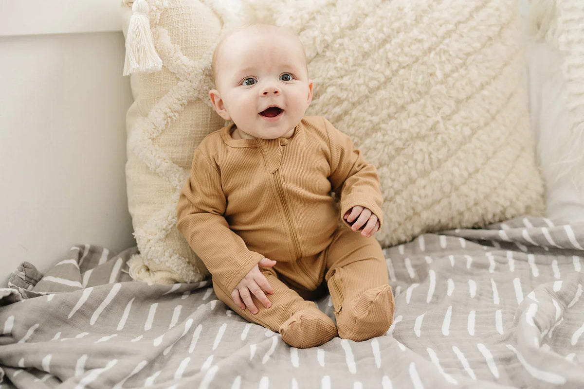 Cafe Organic Cotton Ribbed Zipper - BIG FRENCHIES