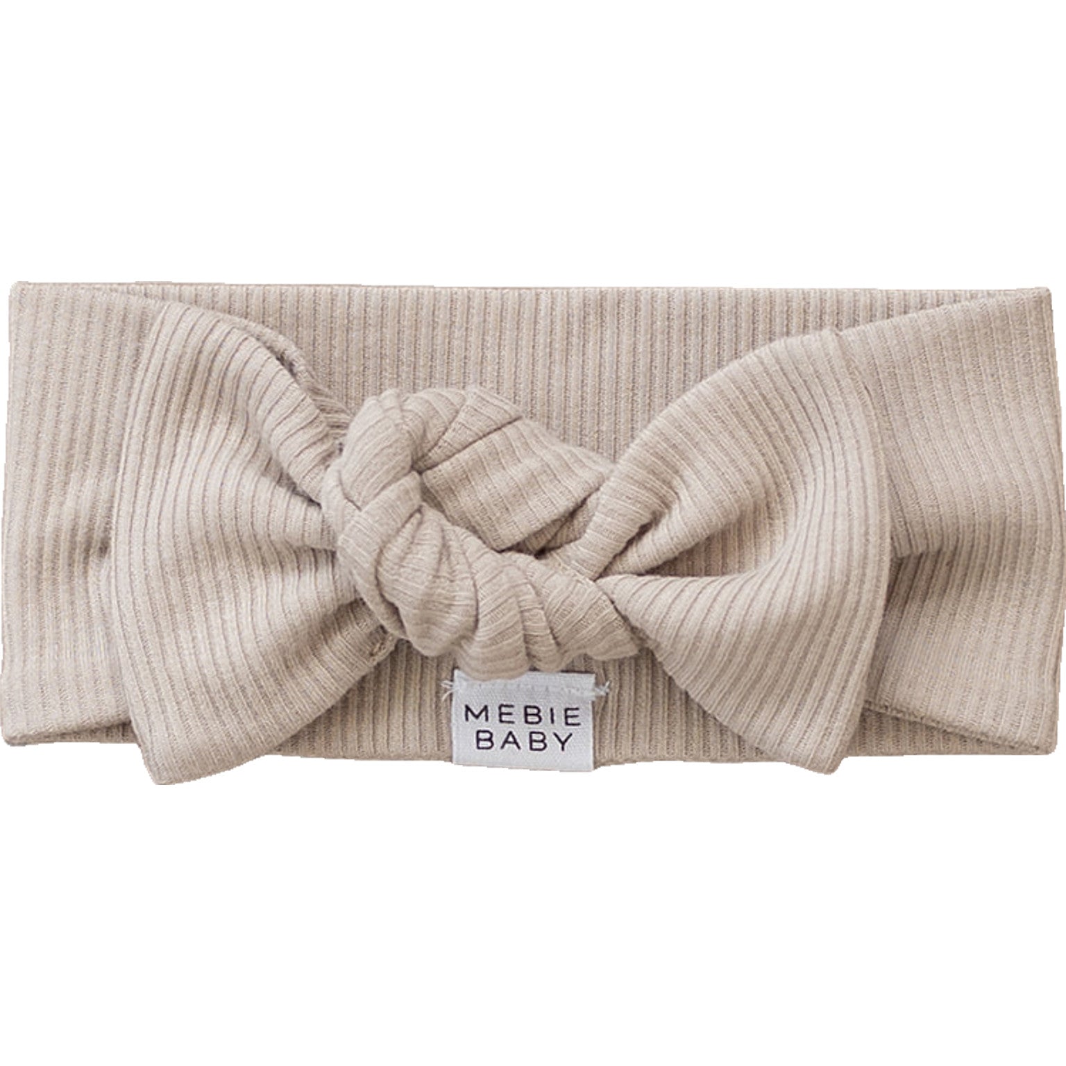 Oatmeal Organic Cotton Ribbed Head Wrap - BIG FRENCHIES