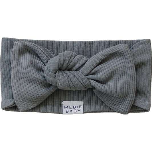 Grey Organic Cotton Ribbed Head Wrap - BIG FRENCHIES