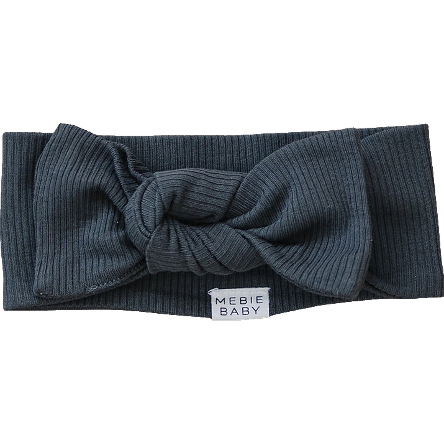 Charcoal Organic Cotton Ribbed Head Wrap - BIG FRENCHIES