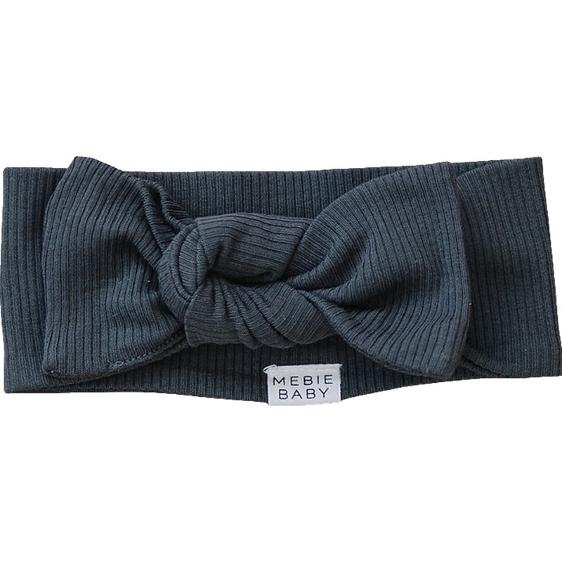 Charcoal Organic Cotton Ribbed Head Wrap - BIG FRENCHIES