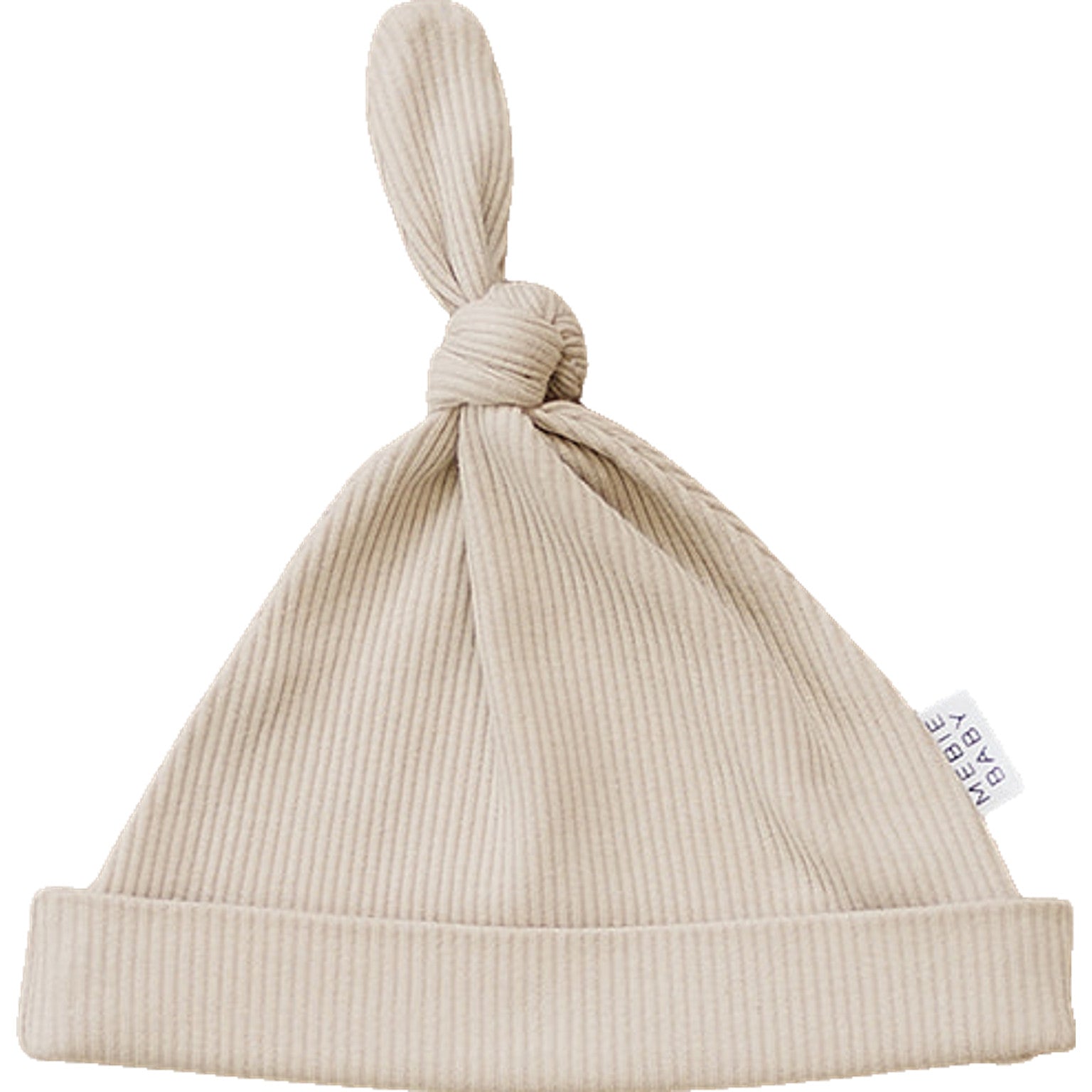 Oatmeal Organic Ribbed Newborn Knot Hat - BIG FRENCHIES